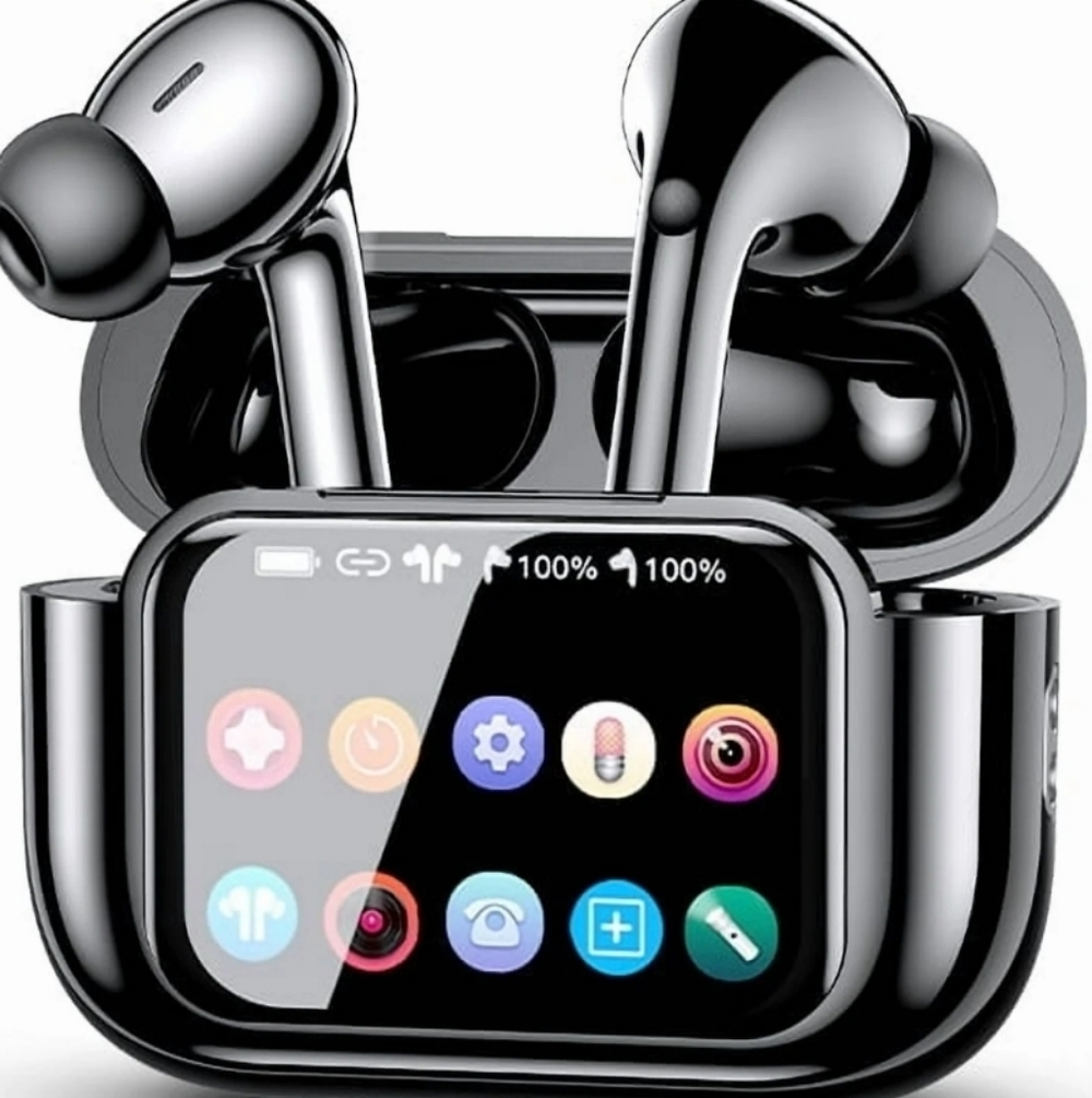 Earbuds VEAT00L A9 ANC+ENC with Smart Touch Screen,Bluetooth 5.4, HiFi Stereo Mu